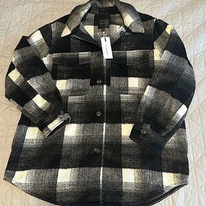Women’s Dynamite Plaid Shacket - Size L - NEW WITH TAGS